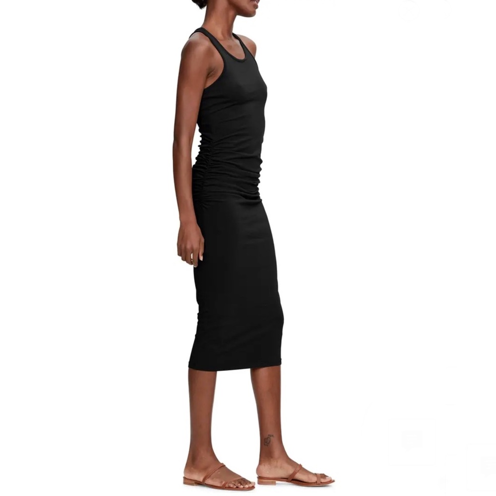 Michael Stars Black Racerback Midi Dress - Picture 2 of 7